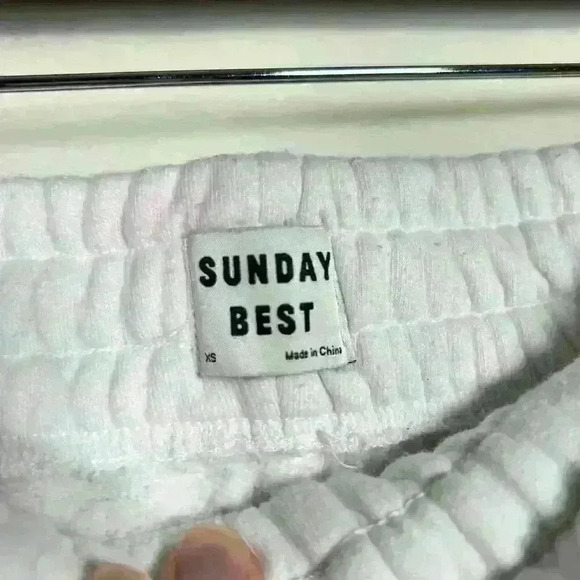 ARITZIA Tie Dye Jogger Sweatpants White Purple Pink Drawstring Lounge Women XS - Picture 6 of 9